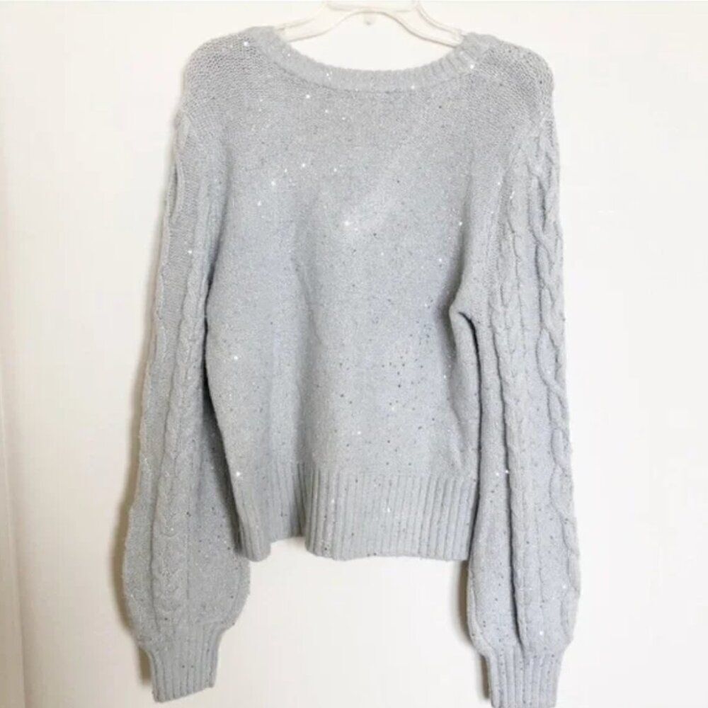 RACHEL PARCELL ▪️ Sparkly Knit Cropped Sweater * Large * NWT (A-1762) - Picture 3 of 6